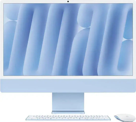 Apple IMac 24" 2024 (M4-8-Core/16GB/256GB SSD/8-Core GPU/macOS) Blue International English