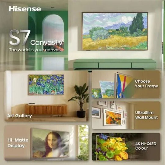 Hisense Smart Fernseher 55" 4K Ultra HD QLED S7S HDR (2026) 55S7S