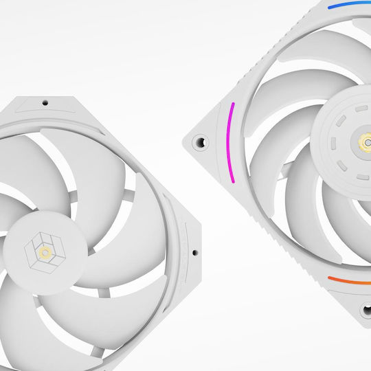 Thermalright Royal Pretor 130 Ultra Процесорен охладител с двоен вентилатор за Socket AM4/AM5/1200/115x/1700 с ARGB осветление Бял