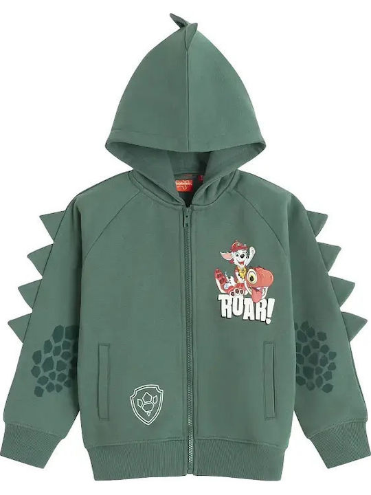 Kinder-Sweatshirt Strickjacke Grün