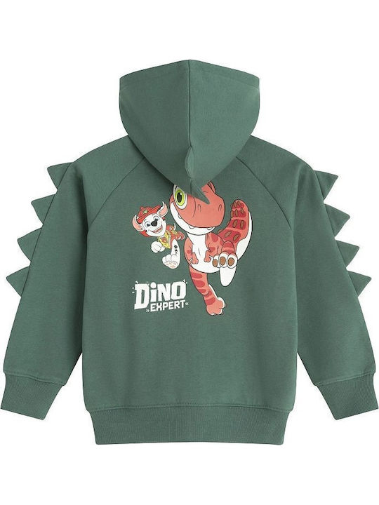 Kinder-Sweatshirt Strickjacke Grün