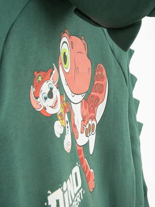 Kinder-Sweatshirt Strickjacke Grün