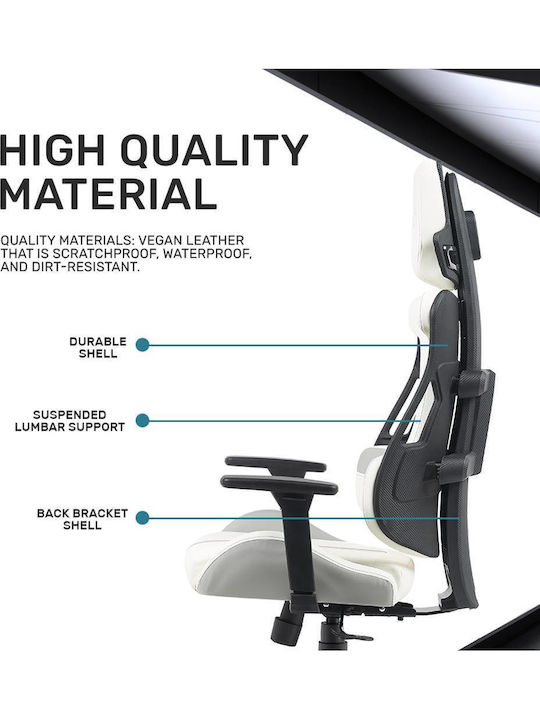 Armaggeddon Exo III Artificial Leather Gaming Chair with Adjustable Arms Salt Flat