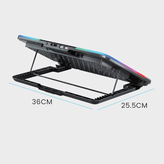 Alcatroz Vendaval G2 RGB Cooling Pad For Laptop Up To 15.6 With 2 Fans