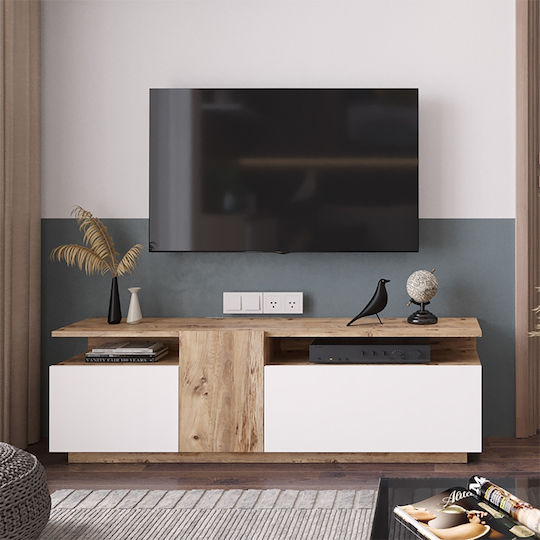 TV-Ständer Elana Weiß M150xT29.5xH46.3cm