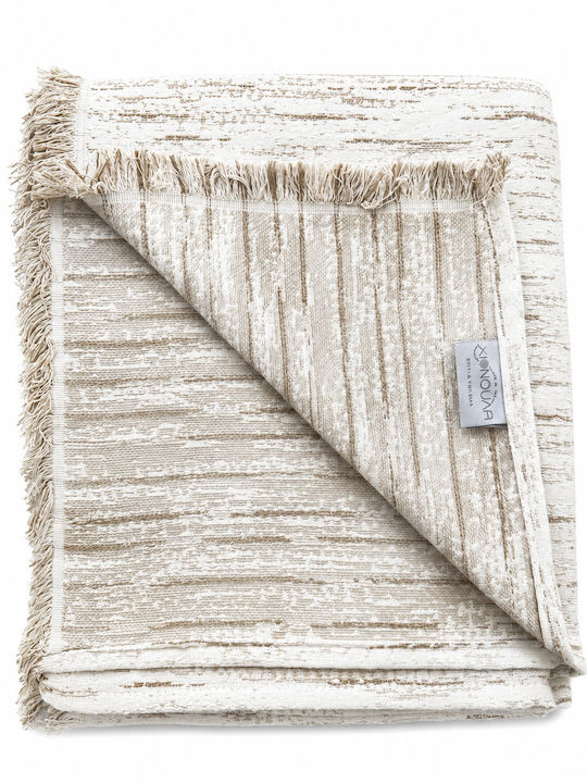 Xionoula Home Cuverturi Pentru Canapea 3 Locuri Jacquard 180x300cm Bej