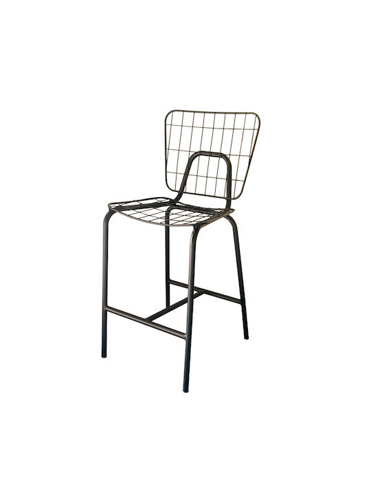 Bar Stools Metallic Transparent Varnish