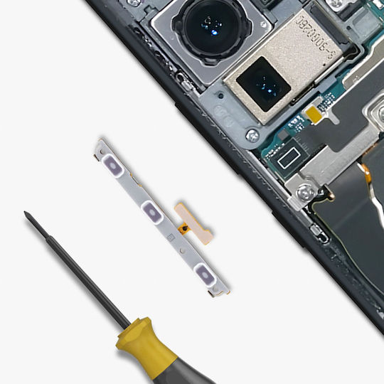 Clappio Power Lautstärke-Taste Flexkabel Samsung Galaxy Note 20 Ultra Grau