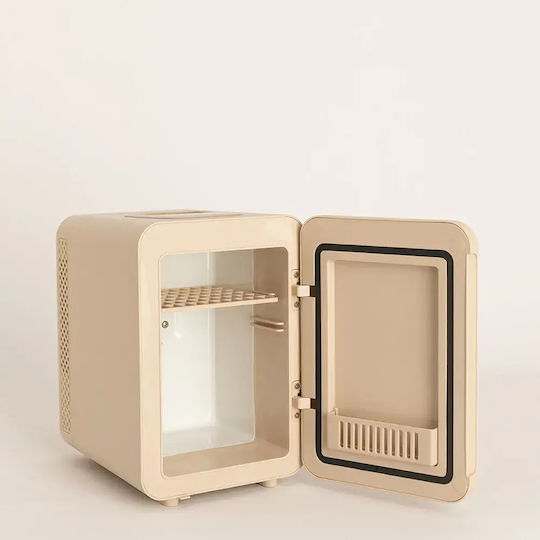 Create Box Frigider pentru Cosmetice 4lt Cu Raft & Funcție De Încălzire Bej 36W