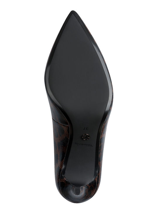Spitze Zehe Pumps mit Mittlerem Absatz Tiermuster
