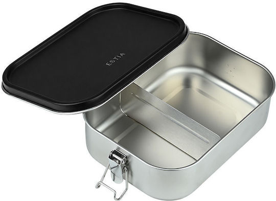Estia Δοχείο Φαγητού Inox με Χωρίσματα 1.2lt