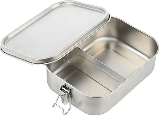 Estia Δοχείο Φαγητού Inox με Χωρίσματα 1.2lt