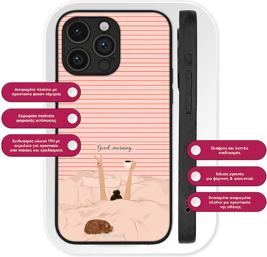 Husă Sonique Stripe Stories Series Samsung Galaxy Z Fold 4 Bună Dimineața