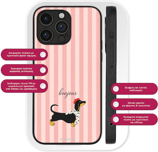 Sonique Stripe Stories Series Samsung Galaxy Z Fold 6 Bonjour Puppy Case