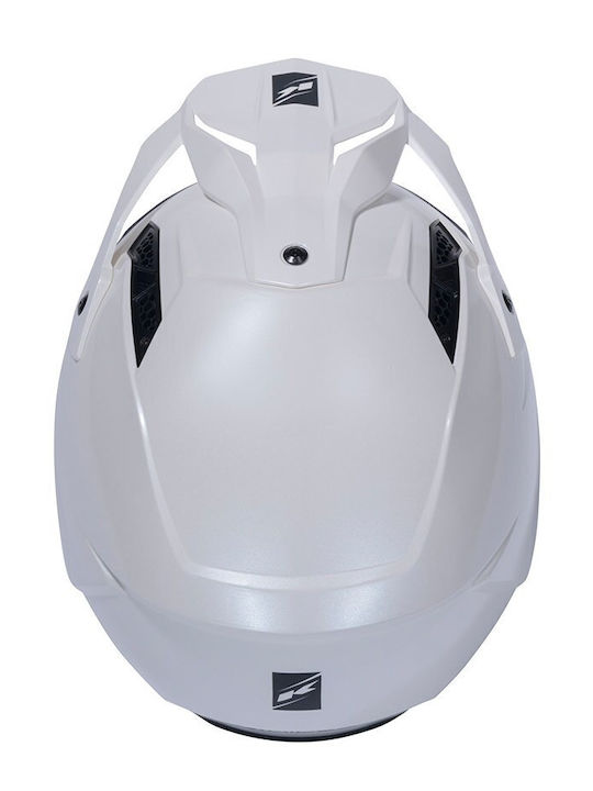 Kenny Miles Solid Weiß Motorradhelm Jet ECE 22.06 Gewicht (+/-50 gr) mit Sonnenblende