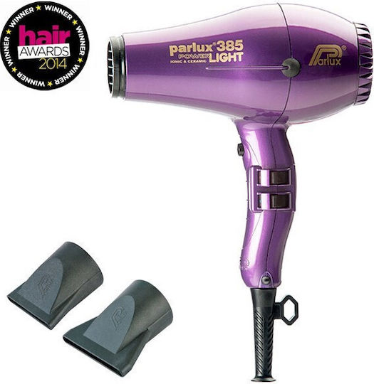Parlux 385 PowerLight Ionic Professional Hair Dryer 2150W Light Purple