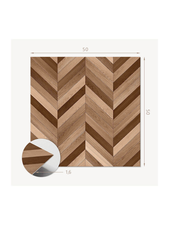 Set Vinyl Fliesen Holzdesign Fischgrät Küche Oder Bad 4x50x50 cm