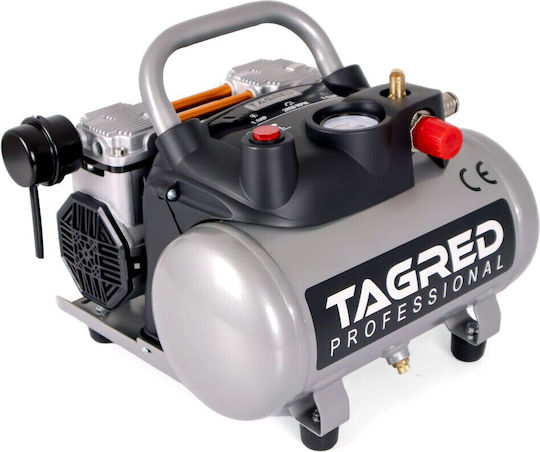 Compresor fără ulei 6l Tagred 1100w 8 Bar Cu Două Pistoane 158 L Min Ta380
