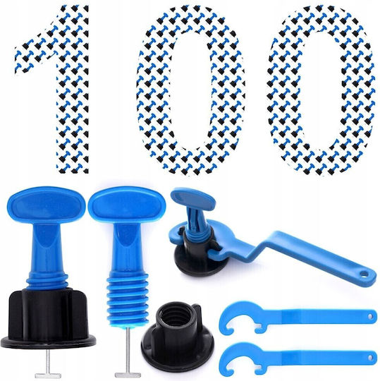 Reusable Tile Leveling System Tagred 100 Clips 2 Keys Ta4222