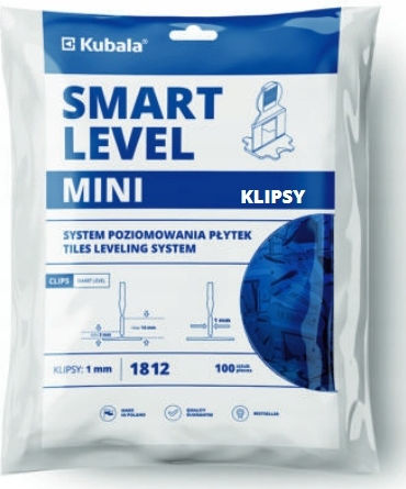 Kubala Smart Level Mini Clips 1mm 100 Bucăți 1812