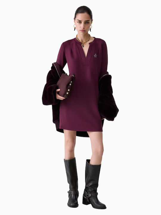 Sommer Damenkleid Burgundisch