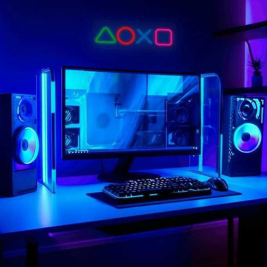 Neon Led Manta Gaming Symbols Snl111mt Multicolor