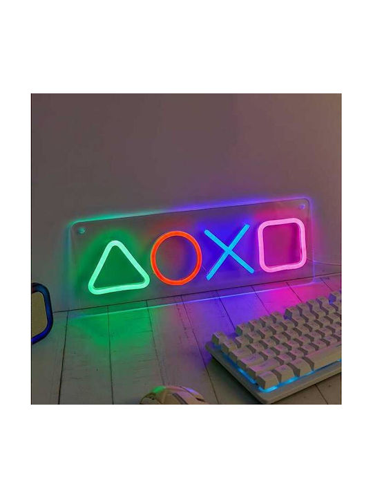 Неон LED Manta Gaming Symbols Snl111mt Многоцветен