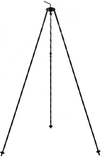 Metal Tripod Cauldron 120cm Hook Chain