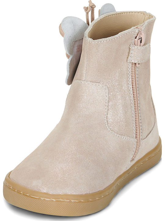 Leder Kinderstiefel Rosa
