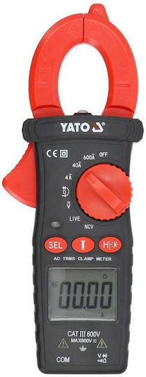 Yato Yt-730935 True Rms Ac 600a Multimeter Ac Dc Voltage Measurement Ac Current Measurement 0-600a 0-600v Lcd Display