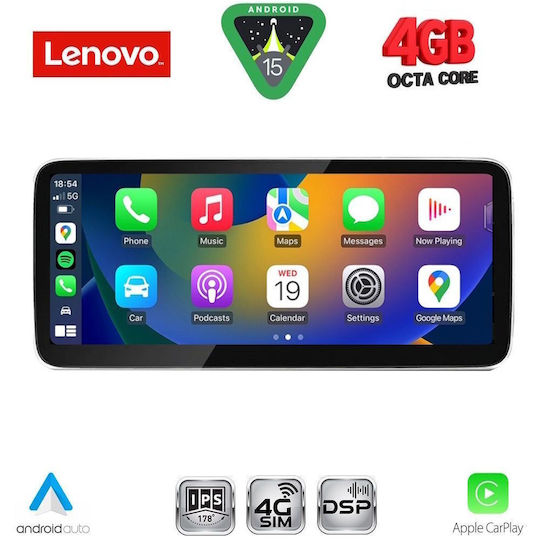 Lenovo Car Audio System for Audi A6 2012-2015 Bluetooth USB AUX WiFi GPS Apple CarPlay Android Auto with 10.33" Touch Screen