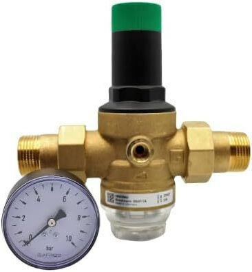 Resteq Druckrohrregler Wasser 1/2 Zoll Manometer Teflonband