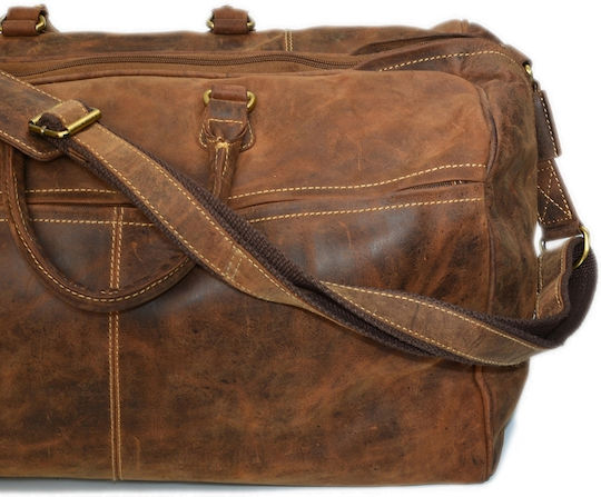 Greenburry Geantă de Voiaj Maro din Piele M49cm
