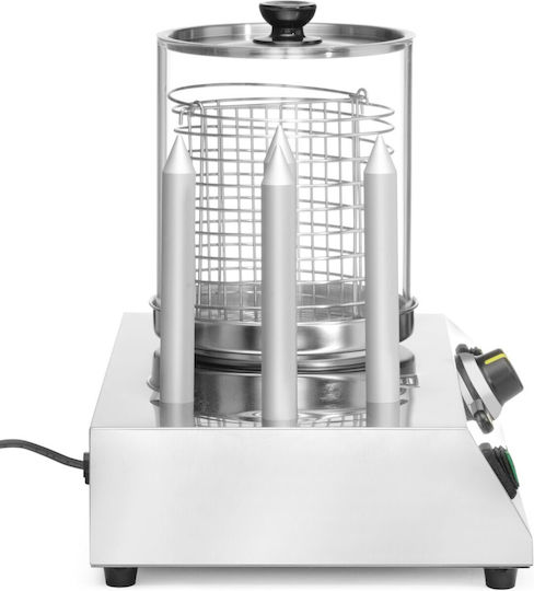 Hot Dog Bun Sausage Warmer 4 Skewers 550 W