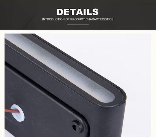 Led Exterior Wall Light C30 6w Power A+ Water Dust Resistant Warm White 3000k Aluminum Black