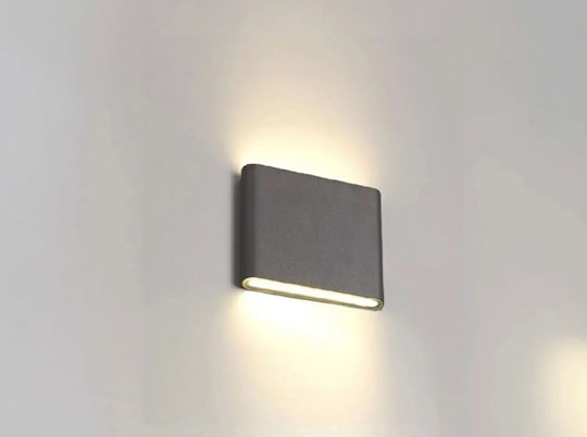 Led Exterior Wall Light C30 6w Power A+ Water Dust Resistant Warm White 3000k Aluminum Black