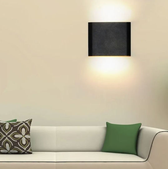 Led Exterior Wall Light C30 6w Power A+ Water Dust Resistant Warm White 3000k Aluminum Black