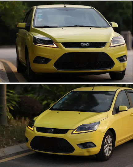 Фарове За Автомобил Ford Focus 2009-2011 LED Дневни Светлини Комплект 2 Бройки