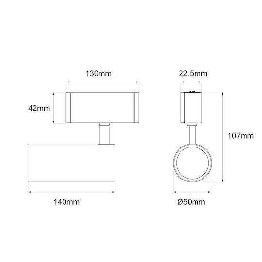 Baris Light LED Commercial Linear Wall Lighting 10W Natural White 36cm