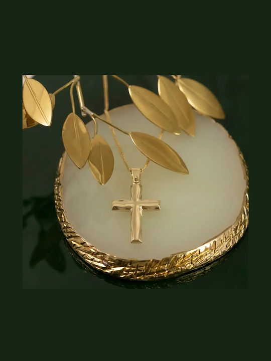 Male Gold Cross 9K Double Sided Without Chain Male Gold Cross 9K Double Sided Without Chain