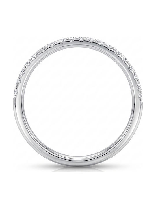 Kiriakos Gofas Women's Ring with Diamond in 18K White Gold