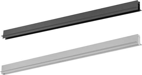 Magnetische Eingelassene Schiene Mini Track M-recessed 2c Schwarz Dali 2m