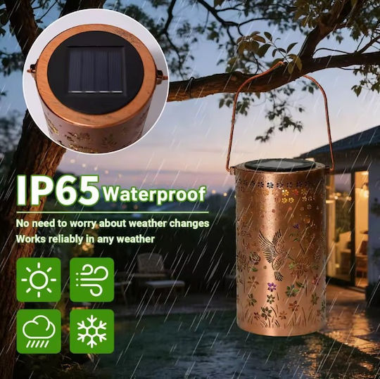 Hanging Solar Light Traffic Light Warm White with Photocell IP65 18x18cm