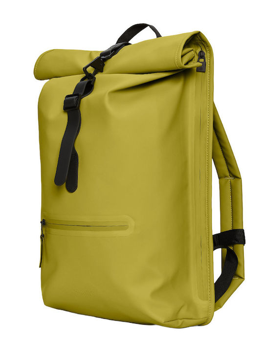 Rains Rucsac Rolltop Waterproof Galben