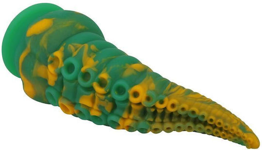 Power Monsters Dildo με Βεντούζα Πράσινο