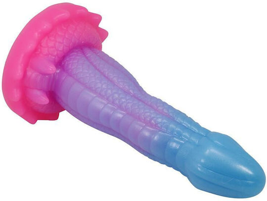 Power Monsters Dildo με Βεντούζα Μπλε