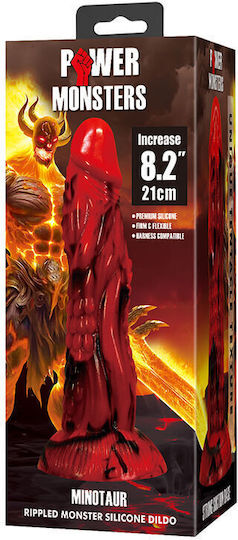 Power Monsters Dildo With Suction Cup Red