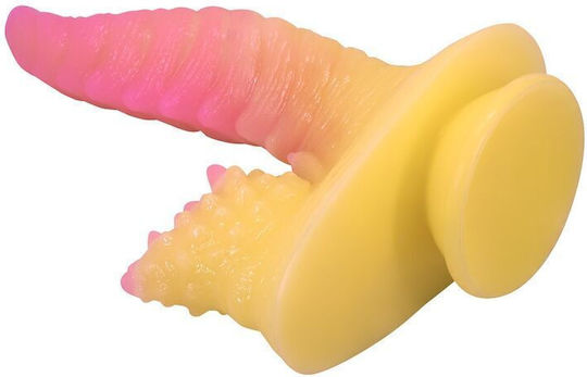 Power Monsters Dildo με Βεντούζα Ροζ