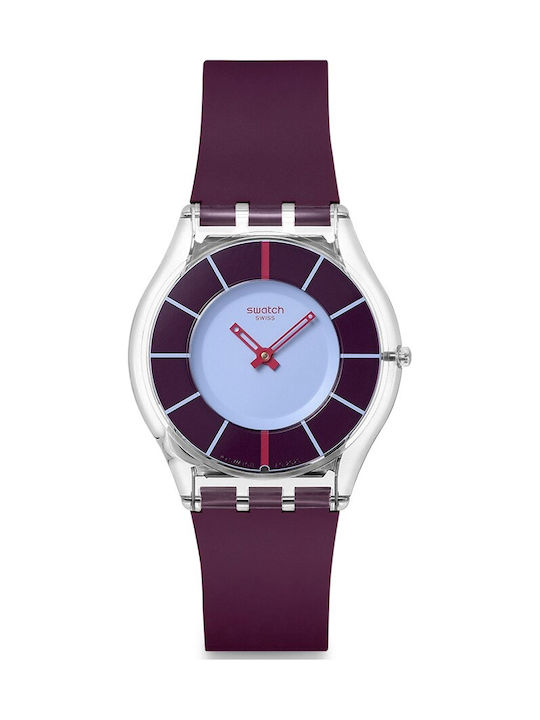 Swatch Time Ρολόι Μπαταρίας με Καουτσούκ Λουράκι Swatch Time Ρολόι Μπαταρίας με Καουτσούκ Λουράκι