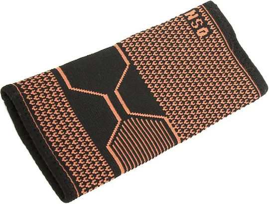 Elastische Knöchelbandagen Kompressions Set 2 Stück Schwarz Orange